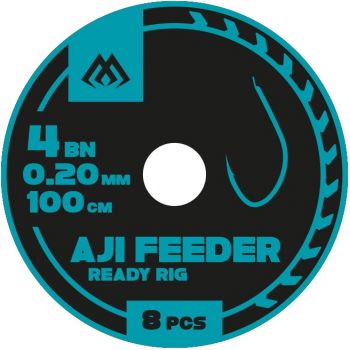 PRZYPONY WIĄZANE - AJI FEEDER nr 8 BN / żyłka: 0.1