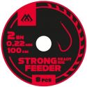 PRZYPONY WIĄZANE - STRONG FEEDER nr 4 BN / żyłka: