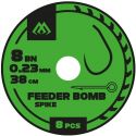 PRZYPON FEEDER BOMB - Z IGŁĄ - hak bez zadziora nr