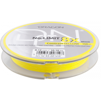 PLECIONKA DRAGON NO LIMIT X8 150m 0,15mm FLUO