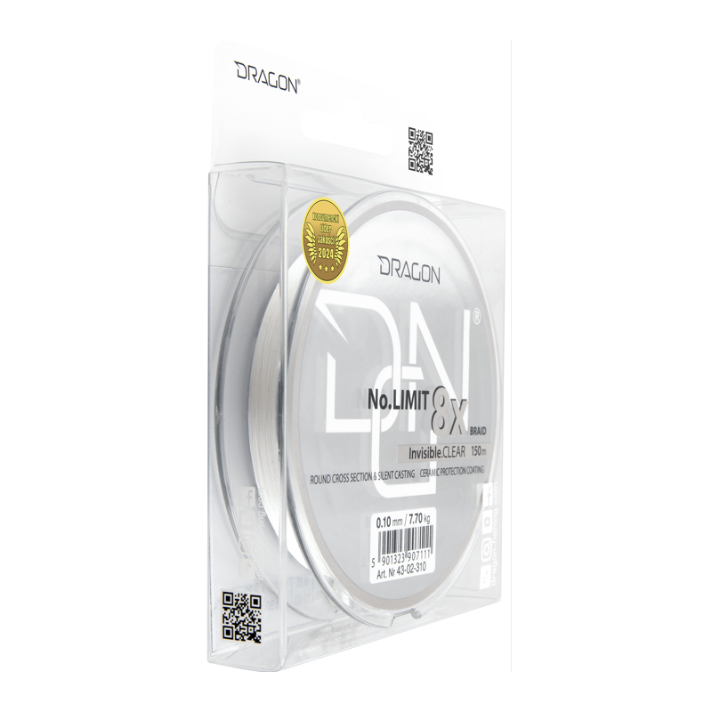PLECIONKA DRAGON NO LIMIT X8 150m 0,18mm CLEAR