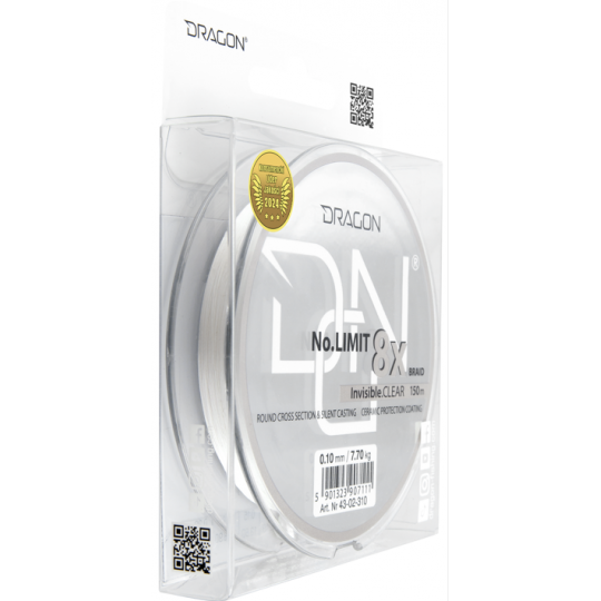 PLECIONKA DRAGON NO LIMIT X8 150m 0,18mm CLEAR