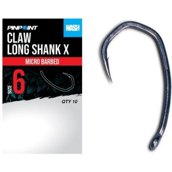 HACZYKI NASH CLAW LONG SHANK X SIZE 2 MICRO BARB