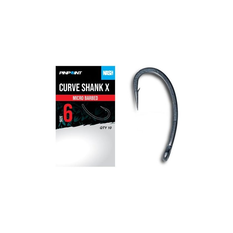 HACZYKI NASH CURVE SHANK X SIZE 4 MICRO BARB HACZYKI NASH CURVE SHANK X SIZE 4 MICRO BARB