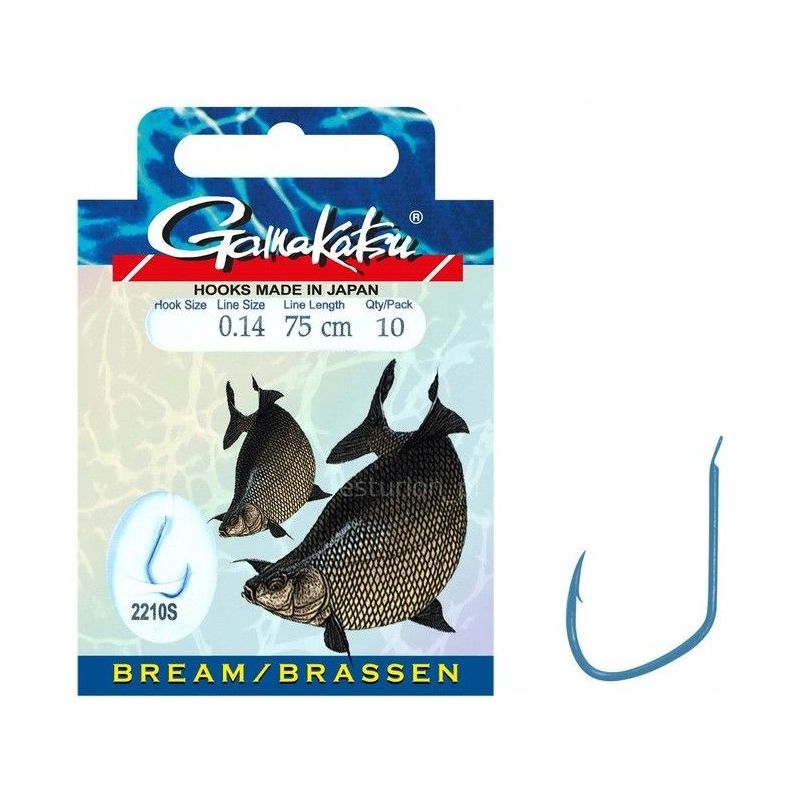 HACZYKI WIĄZANE GAMAKATSU BREAM 2210S 10 0.14mm 75 HACZYKI WIĄZANE GAMAKATSU BREAM 2210S 10 0.14mm 75