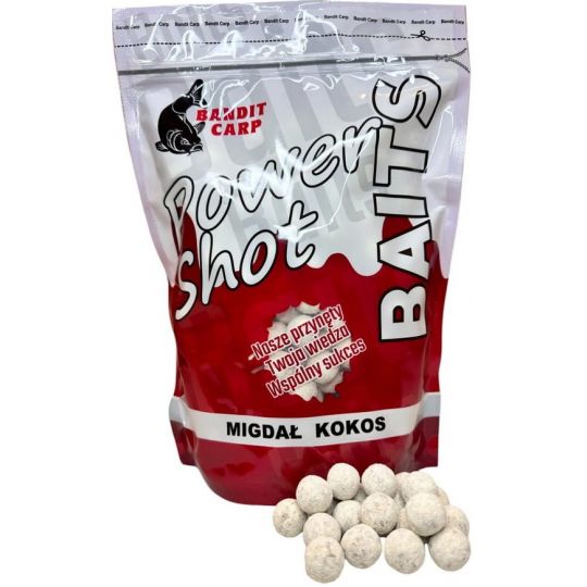 KULKI BANDIT CARP POWER SHOT 1kg 18mm MIGDAŁ KOKOS KULKI BANDIT CARP POWER SHOT 1kg 18mm MIGDAŁ KOKOS