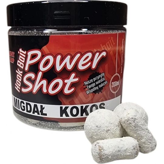 KULKI BANDIT POWER SHOT 12/16mm MIGDAŁ KOKOS MIX KULKI BANDIT POWER SHOT 12/16mm MIGDAŁ KOKOS MIX