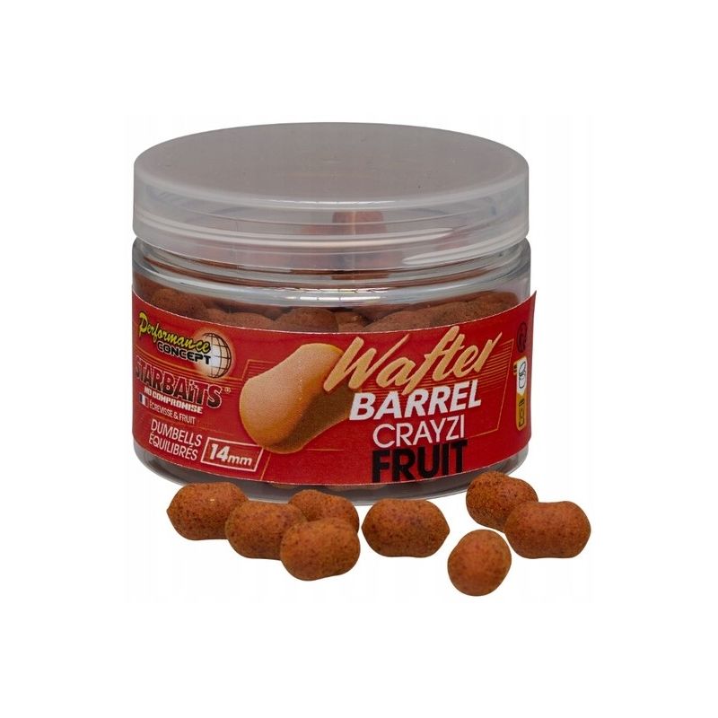 WAFTERS STARBAITS CRAYZI FRUIT MIX BARREL 14mm 50g WAFTERS STARBAITS CRAYZI FRUIT MIX BARREL 14mm 50g