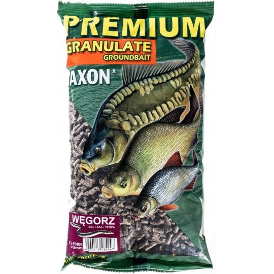 GRANULAT JAXON ZANĘTOWY NA WĘGORZA PREMIUM 1kg 5mm GRANULAT JAXON ZANĘTOWY NA WĘGORZA PREMIUM 1kg 5mm