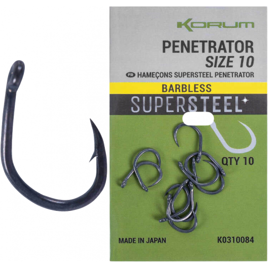 HACZYKI KORUM PENETRATOR Z OCZKIEM R 10 BARBLESS HACZYKI KORUM PENETRATOR Z OCZKIEM R 10 BARBLESS