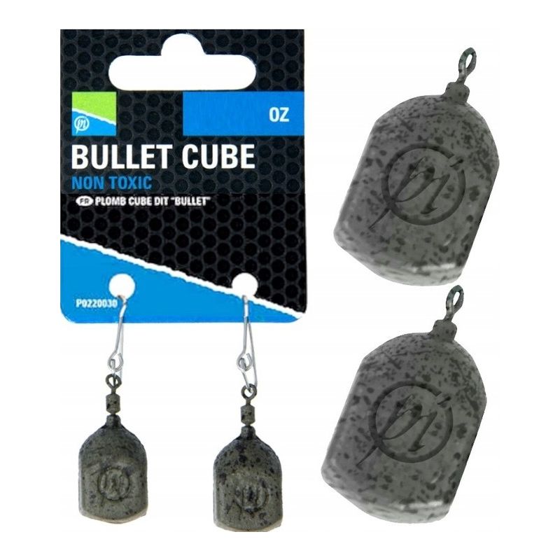 CIĘŻARKI PRESTON BULLET CUBE LEAD 15g 2szt CIĘŻARKI PRESTON BULLET CUBE LEAD 15g 2szt
