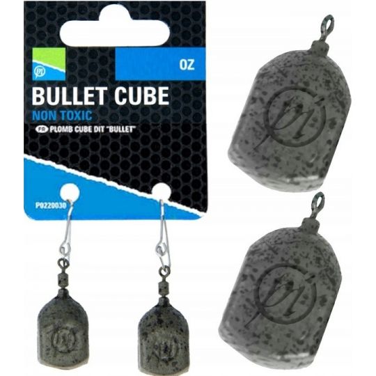 CIĘŻARKI PRESTON BULLET CUBE LEAD 15g 2szt CIĘŻARKI PRESTON BULLET CUBE LEAD 15g 2szt