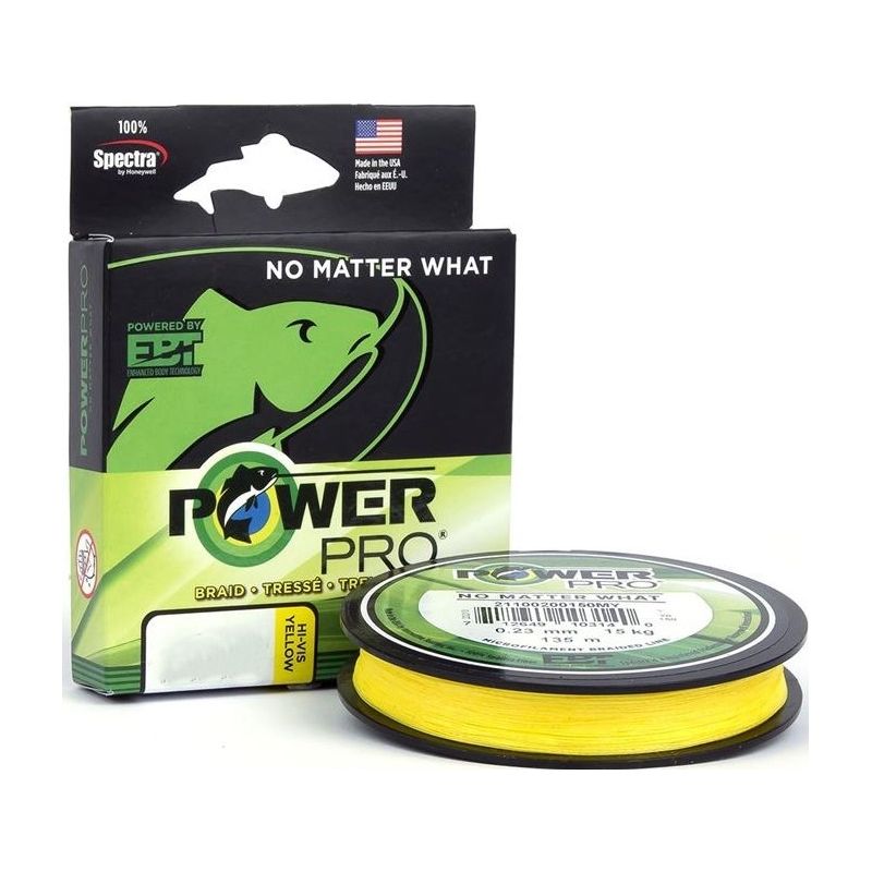 PLECIONKA POWER PRO HI-VIS YELLOW 135m 0,13mm 8kg PLECIONKA POWER PRO HI-VIS YELLOW 135m 0,13mm 8kg