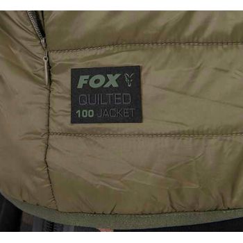 KURTKA WĘDKARSKA FOX OLIVE QUILTED 100 ROZM XL