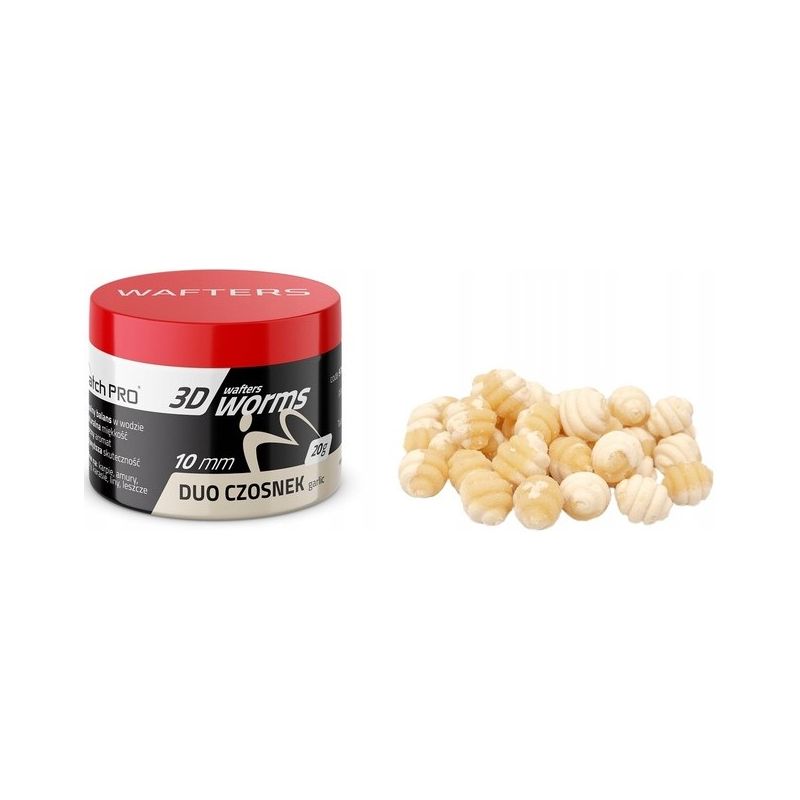 WAFTERS MATCH PRO 3D WORMS DUO CZOSNEK 10mm 20g WAFTERS MATCH PRO 3D WORMS DUO CZOSNEK 10mm 20g