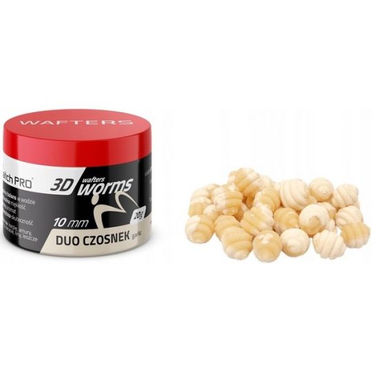 WAFTERS MATCH PRO 3D WORMS DUO CZOSNEK 10mm 20g WAFTERS MATCH PRO 3D WORMS DUO CZOSNEK 10mm 20g