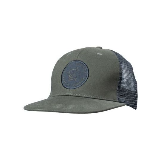 CZAPKA Z DASZKIEM NASH CARP LOGO TRUCKER GREEN