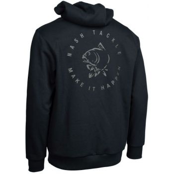 BLUZA NASH MAKE IT CARP LOGO BLACK HOODIE 3XL