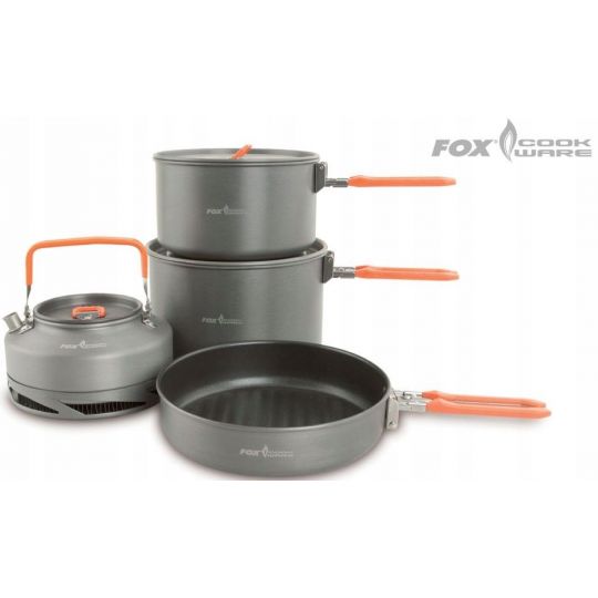 ZESTAW GARNKÓW FOX COOKWARE LARGE 4szt GARNEK PATELNIA ZESTAW GARNKÓW FOX COOKWARE LARGE 4szt GARNEK PATELNIA