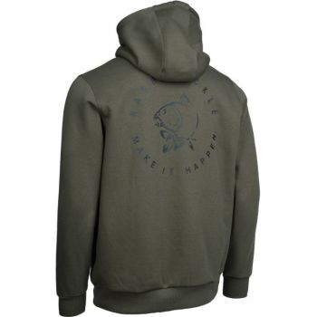BLUZA NASH MAKE IT CARP LOGO HOODIE GREEN XL