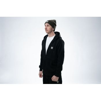 BLUZA NASH MAKE IT BADGE ZIPPED BLACK NA ZAMEK 3XL
