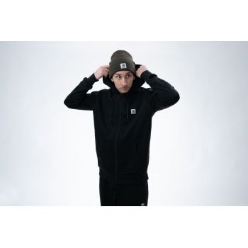 BLUZA NASH MAKE IT BADGE ZIPPED BLACK NA ZAMEK 3XL