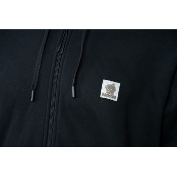 BLUZA NASH MAKE IT BADGE ZIPPED BLACK NA ZAMEK 3XL