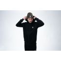 BLUZA NASH MAKE IT BADGE ZIPPED BLACK NA ZAMEK XL