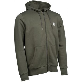 BLUZA NASH MAKE IT BADGE ZIPPED GREEN NA ZAMEK 3XL