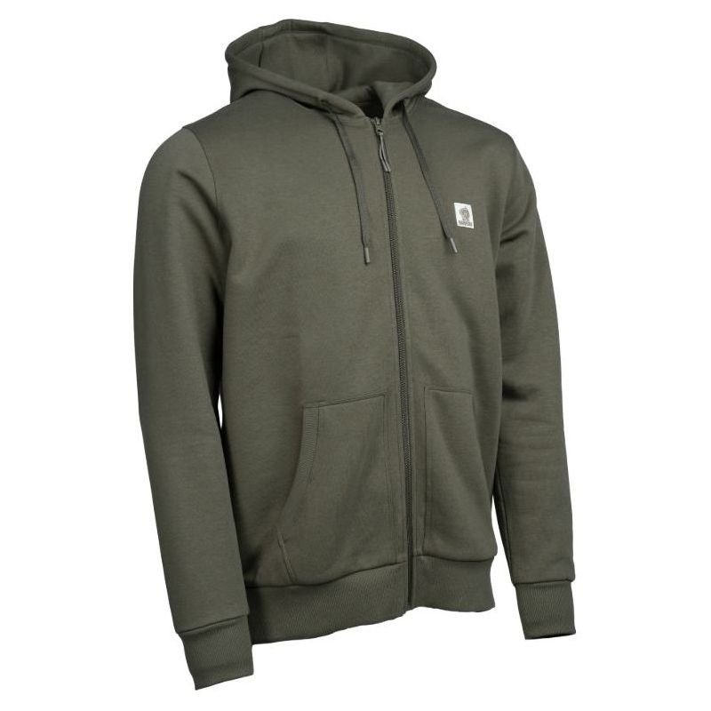 BLUZA NASH MAKE IT BADGE ZIPPED GREEN NA ZAMEK XXL