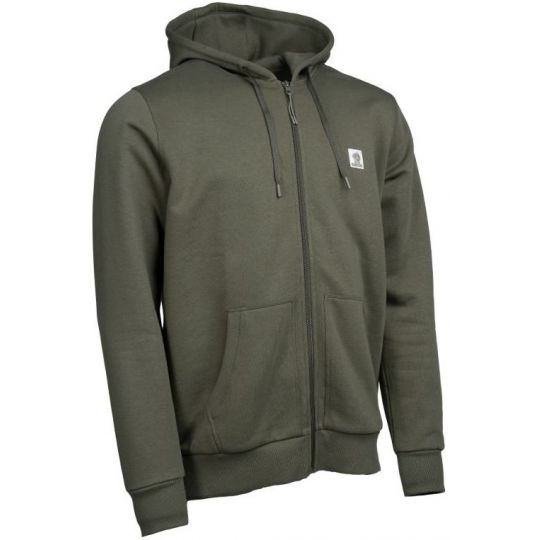 BLUZA NASH MAKE IT BADGE ZIPPED GREEN NA ZAMEK XXL