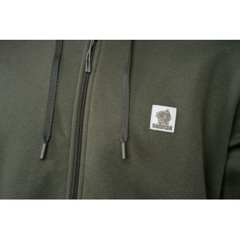BLUZA NASH MAKE IT BADGE ZIPPED GREEN NA ZAMEK XXL