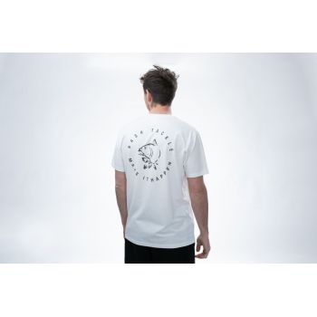 KOSZULKA NASH T-SHIRT MAKE IT CARP LOGO ECRU L