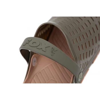 KLAPKI FOX KHAKI CLOGS 45