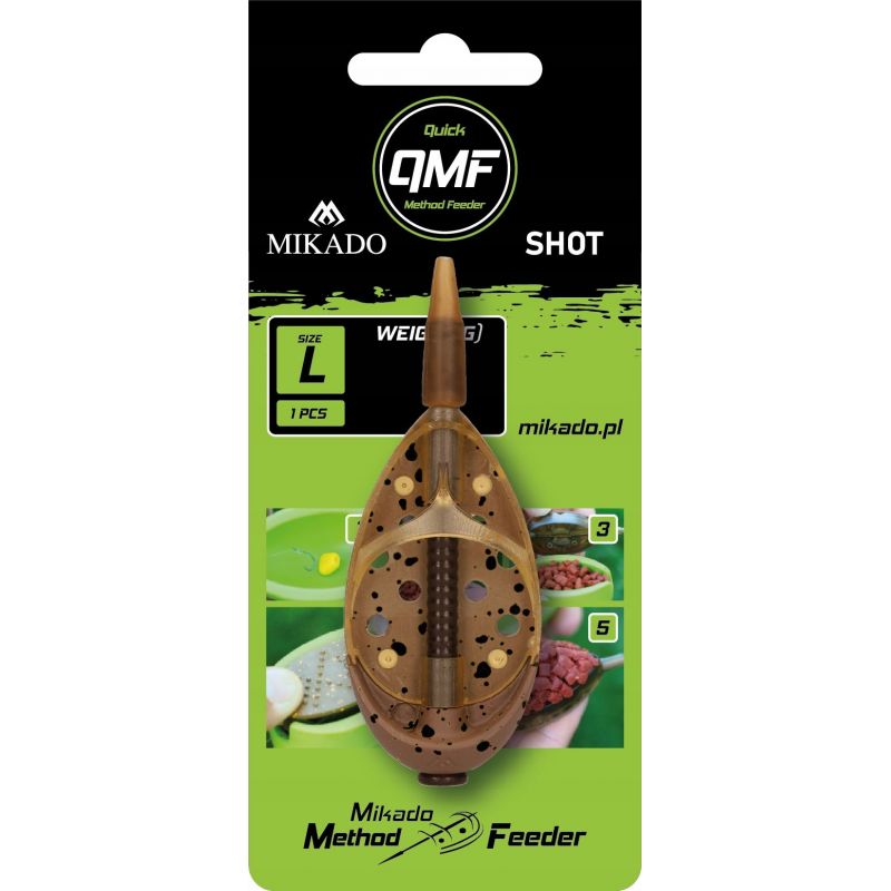 KOSZYCZEK MIKADO METHOD FEEDER SHORT Q.M.F L 30g KOSZYCZEK MIKADO METHOD FEEDER SHORT Q.M.F L 30g
