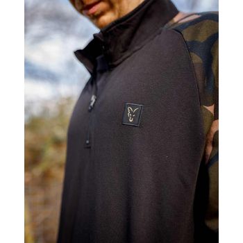 BLUZA FOX LW BLACK CAMO QTR ZIP ROZMIAR S