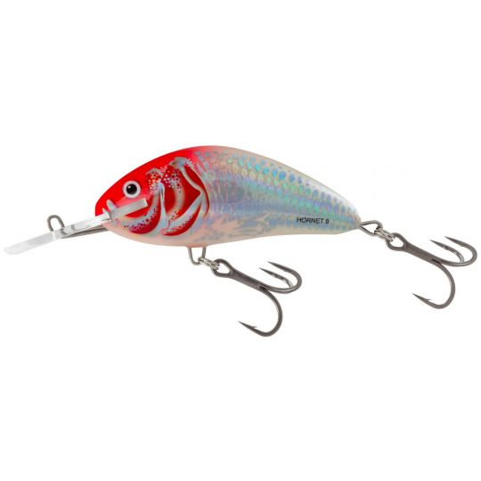 WOBLER SALMO H9F HORNET FLOATING 9cm HOLO RED HEAD