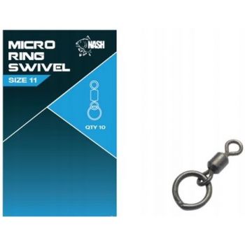 KRĘTLIK NASH MICRO RING SWIVEL  11 10szt
