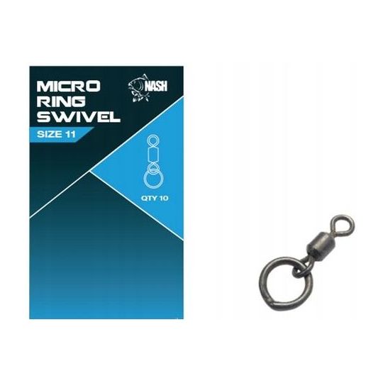 KRĘTLIK NASH MICRO RING SWIVEL 11 10szt KRĘTLIK NASH MICRO RING SWIVEL 11 10szt