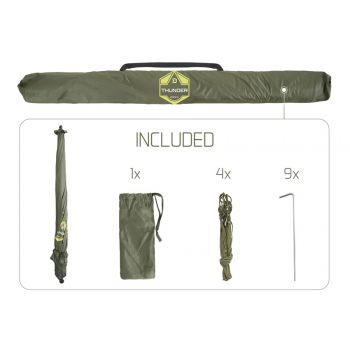 PARASOL DELPHIN THUNDER FULLWALL 250cm Z OSŁONĄ 