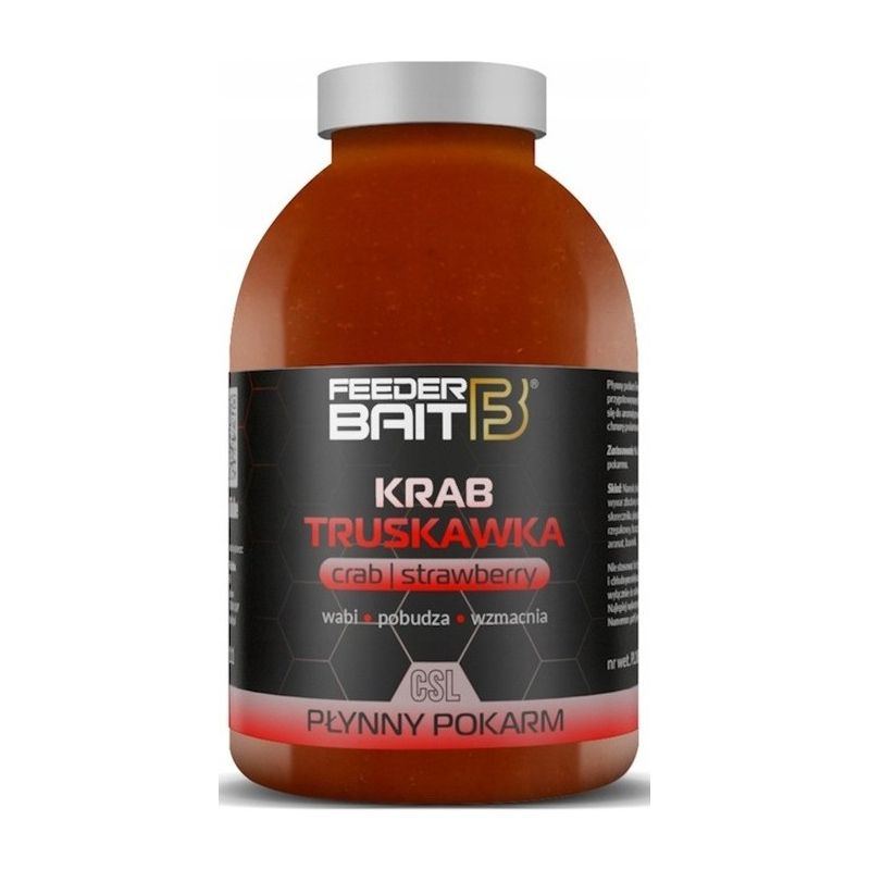 ZALEWA FEEDER BAIT KRAB TRUSKAWKA 250ml ZALEWA FEEDER BAIT KRAB TRUSKAWKA 250ml