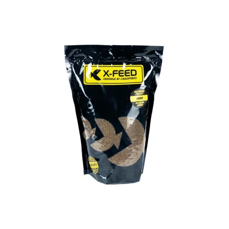 PELLET X-FEED METHOD FURY MIGDAŁ 2mm 1kg PELLET X-FEED METHOD FURY MIGDAŁ 2mm 1kg