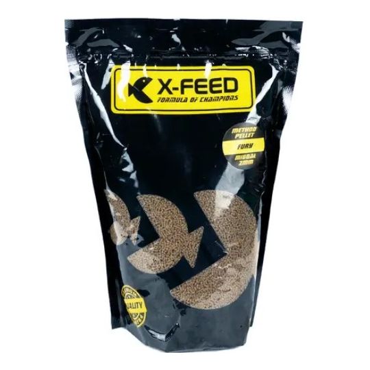 PELLET X-FEED METHOD FURY MIGDAŁ 2mm 1kg PELLET X-FEED METHOD FURY MIGDAŁ 2mm 1kg