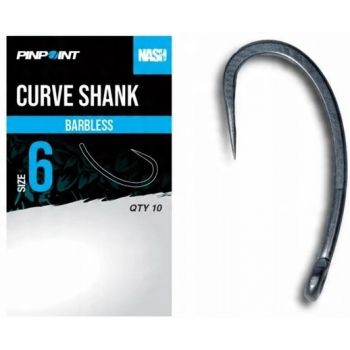 HACZYKI NASH CURVE SHANK SIZE 6 BARBLESS