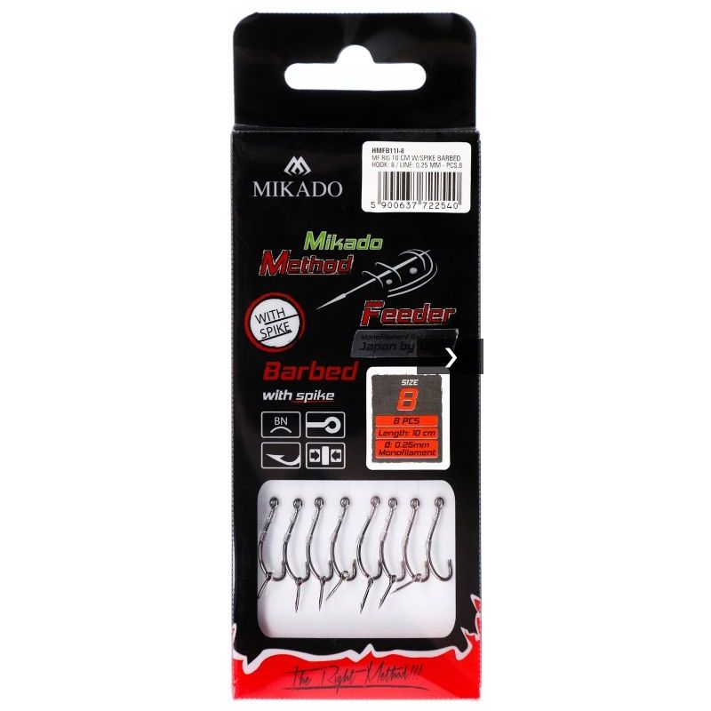 HACZYKI MIKADO METHOD FEEDER ŻYŁKA 0,25 Z IGŁĄ 8 HACZYKI MIKADO METHOD FEEDER ŻYŁKA 0,25 Z IGŁĄ 8