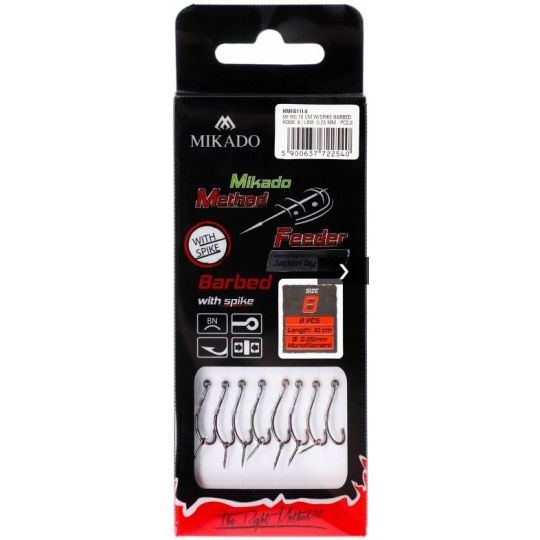 HACZYKI MIKADO METHOD FEEDER ŻYŁKA 0,25 Z IGŁĄ 8 HACZYKI MIKADO METHOD FEEDER ŻYŁKA 0,25 Z IGŁĄ 8