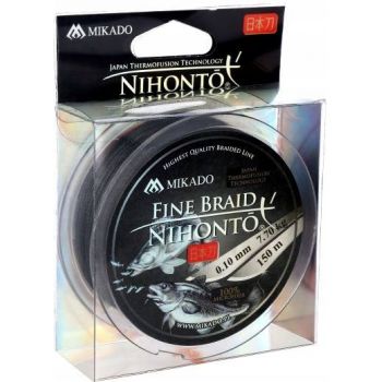 PLECIONKA NIHONTO FINE BRAID BLACK 0,08mm 150m GRA