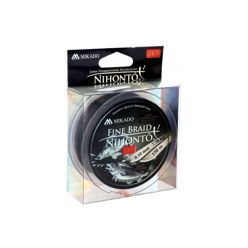 PLECIONKA NIHONTO FINE BRAID BLACK 0,08mm 150m GRA PLECIONKA NIHONTO FINE BRAID BLACK 0,08mm 150m GRA