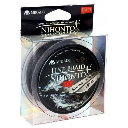 PLECIONKA NIHONTO FINE BRAID BLACK 0,08mm 150m GRA PLECIONKA NIHONTO FINE BRAID BLACK 0,08mm 150m GRA
