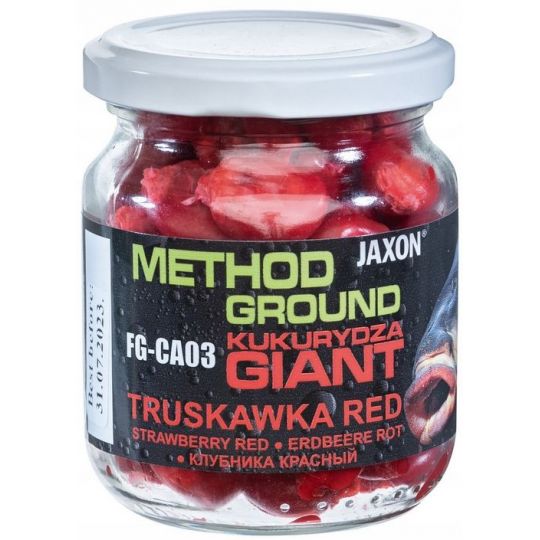 KUKURYDZA JAXON GIGANT METHOD 125g TRUSKAWKA RED KUKURYDZA JAXON GIGANT METHOD 125g TRUSKAWKA RED